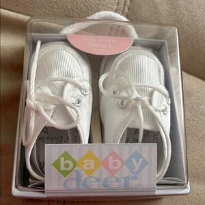 Baby Deer Satin Baby Shoes size 1